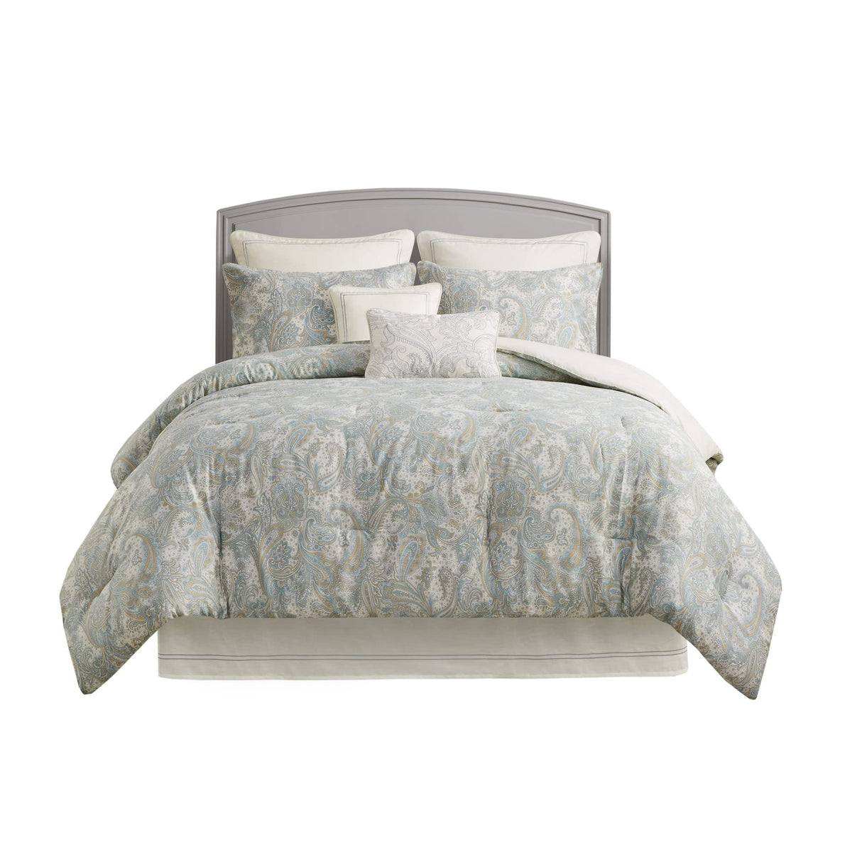 Cozy Cotton Comforter Set - Classic Modern Design, All Season Down Alternative Casual