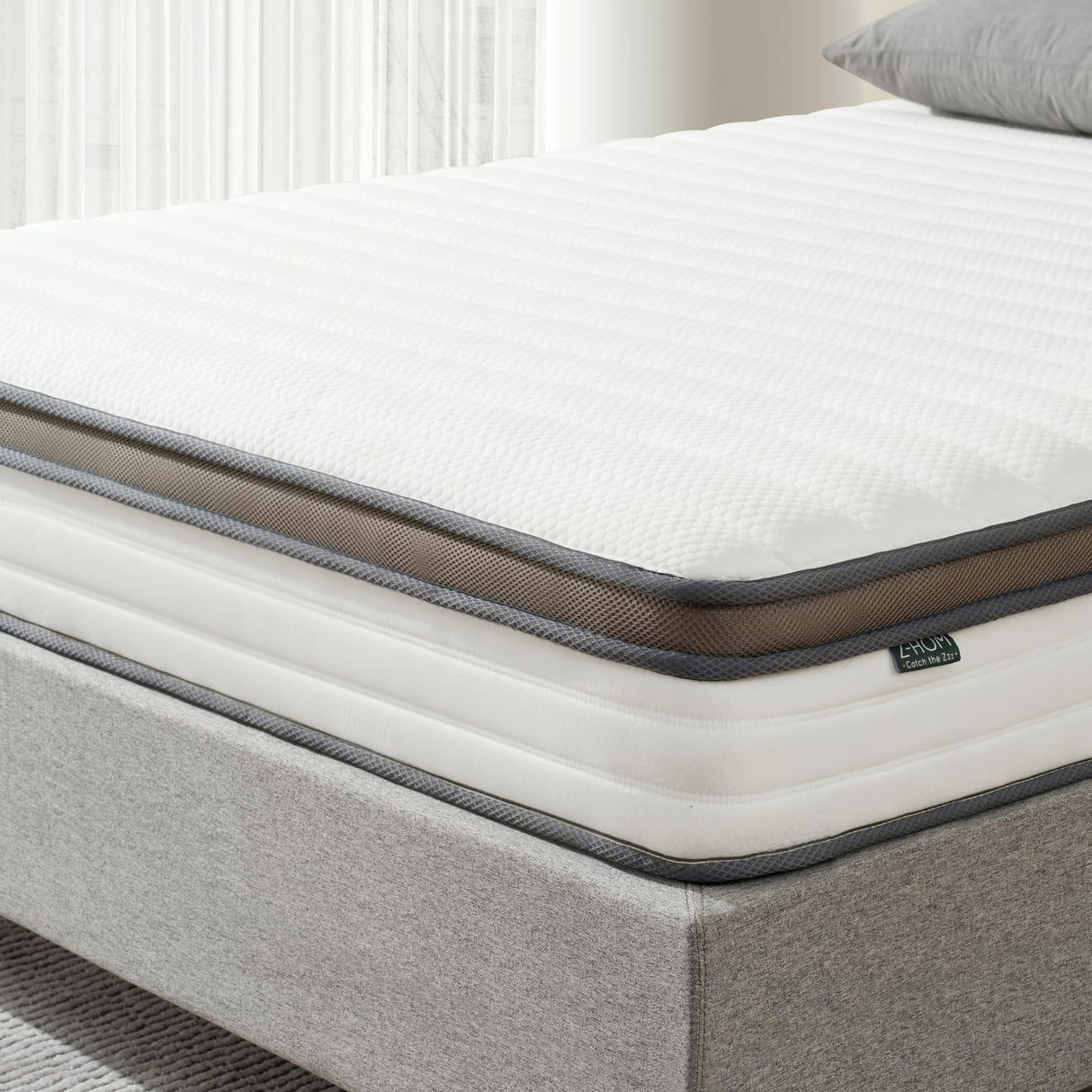 Twin Mattress, 10 Inch Twin Memory Foam and Spring Hybrid Mattress, Mattress in a Box