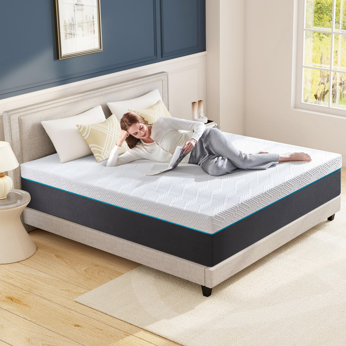 Queen Mattress,10-Inch Queen Size Foam Mattress in Box