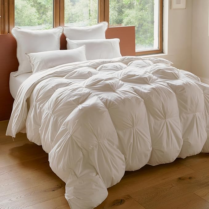 Cotton Comforter King Size, Ultra-Soft Duvet Insert