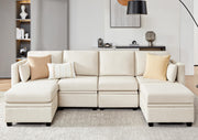 Modular Sectional Sofa, Convertible U Shaped Sofa Couch