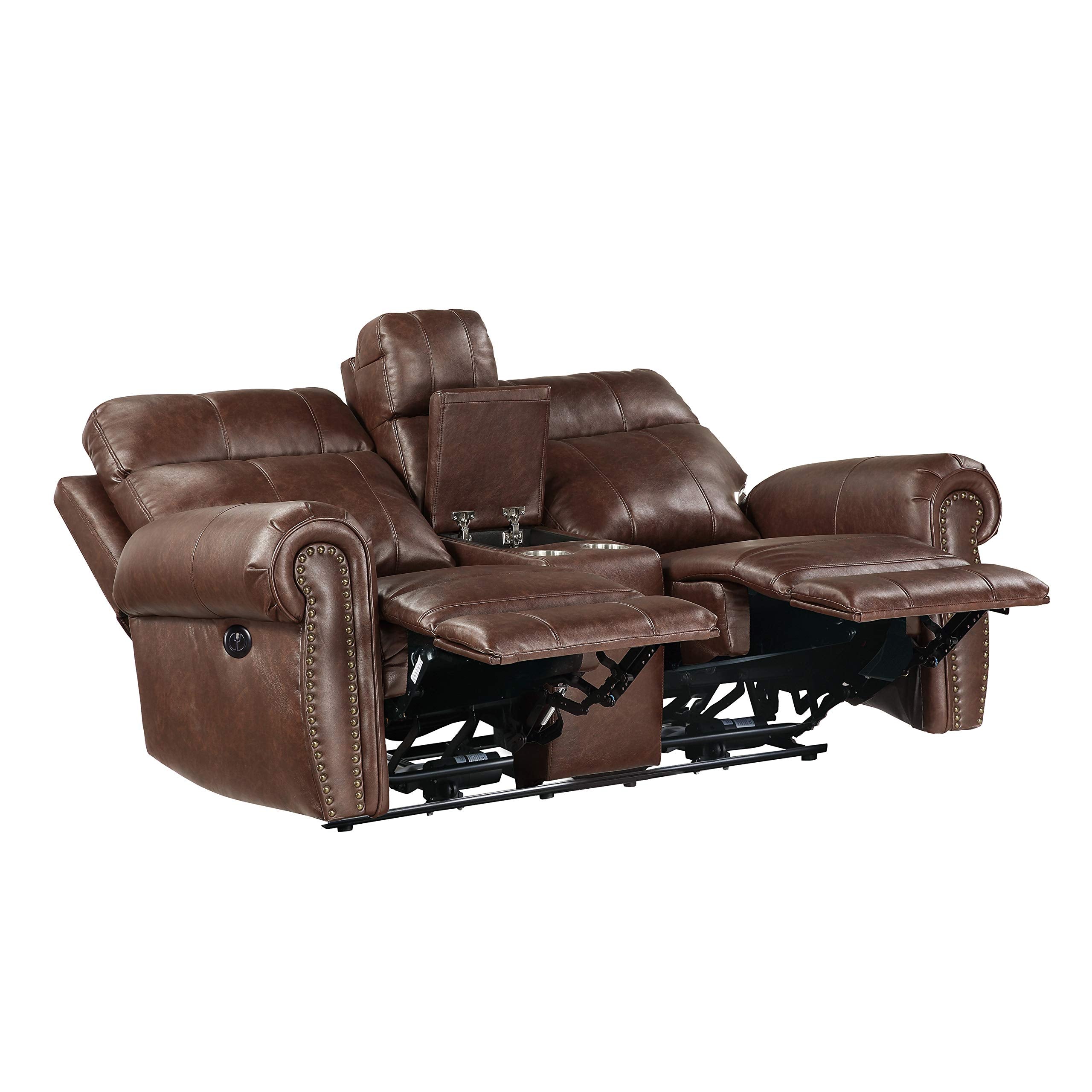 Double Reclining Loveseat, Brown