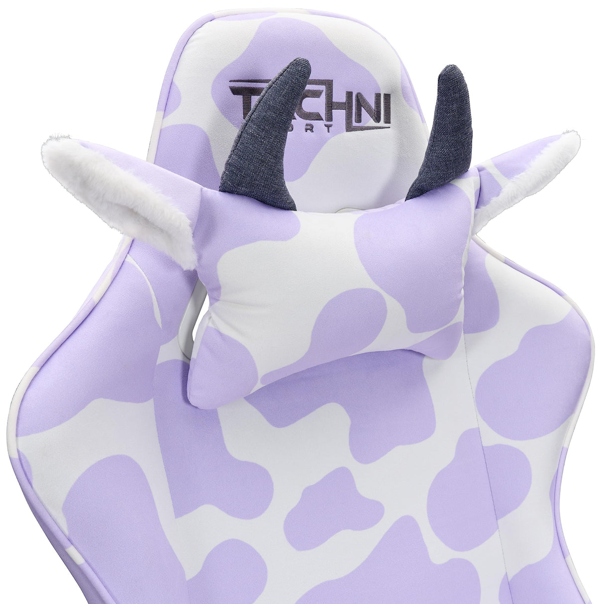 Gaming Chair - Lavender Purple Cow Print - Ergonomic Office Chair with Memory Foam