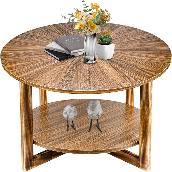 Modern Coffee Table,Faux Marble Tables for Living Room