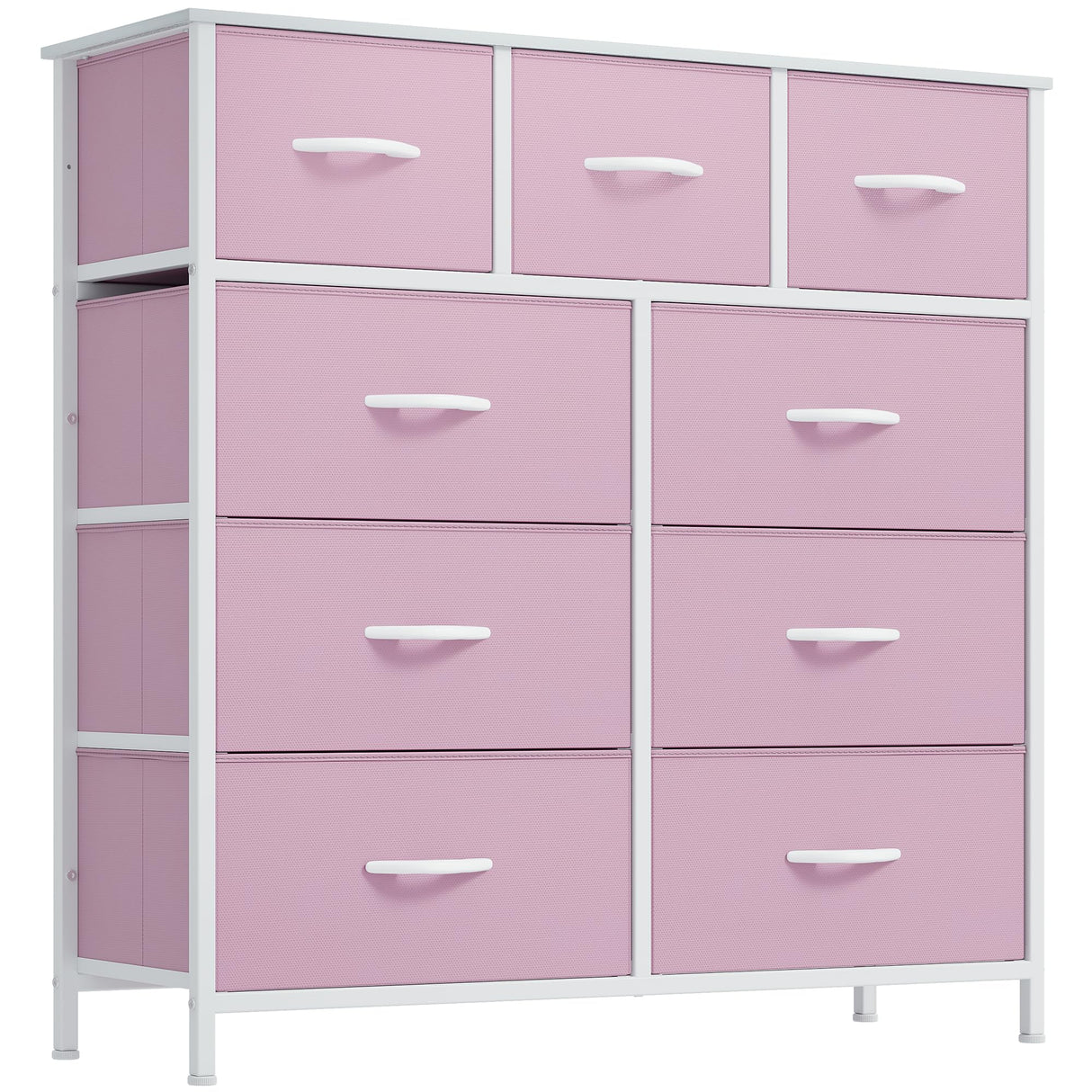 Dresser for Bedroom with 9 Drawers, Fabric Storage Dresser, Closet Dresser & Chest