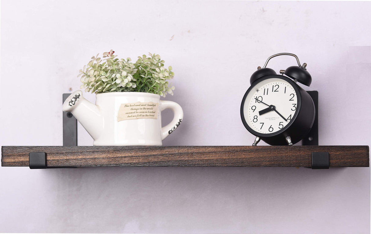 Rustic Wood Floating Shelves for Wall Farmhouse Wooden Wall Shelf for Bathroom Kitchen