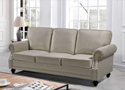 Daphne Traditional Chesterfield Velvet Club Sofa