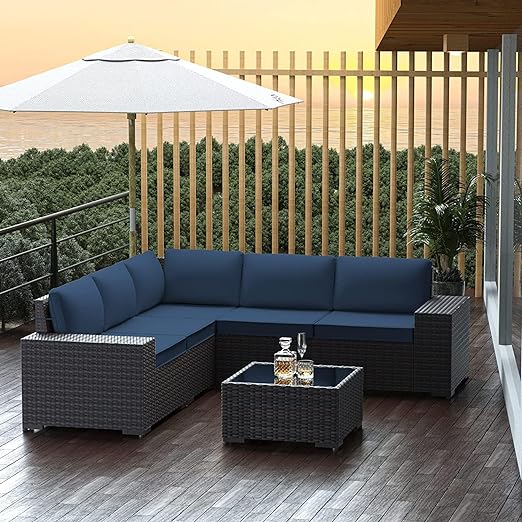 Outdoor Patio Furniture Set with Propane Fire Pit Table
