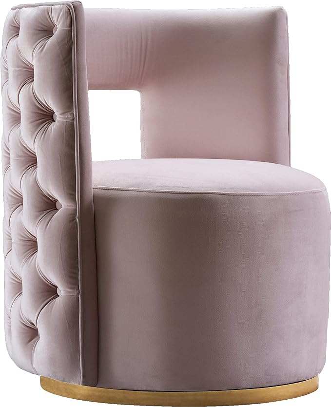 Furniture Theo Collection Modern | Contemporary Velvet Upholstered Accent Chair