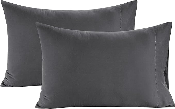 100% Egyptian Cotton Pillow Cases Queen Size Set of 2 (20"x30") - 1000 Thread Count Pillowcases Queen Size
