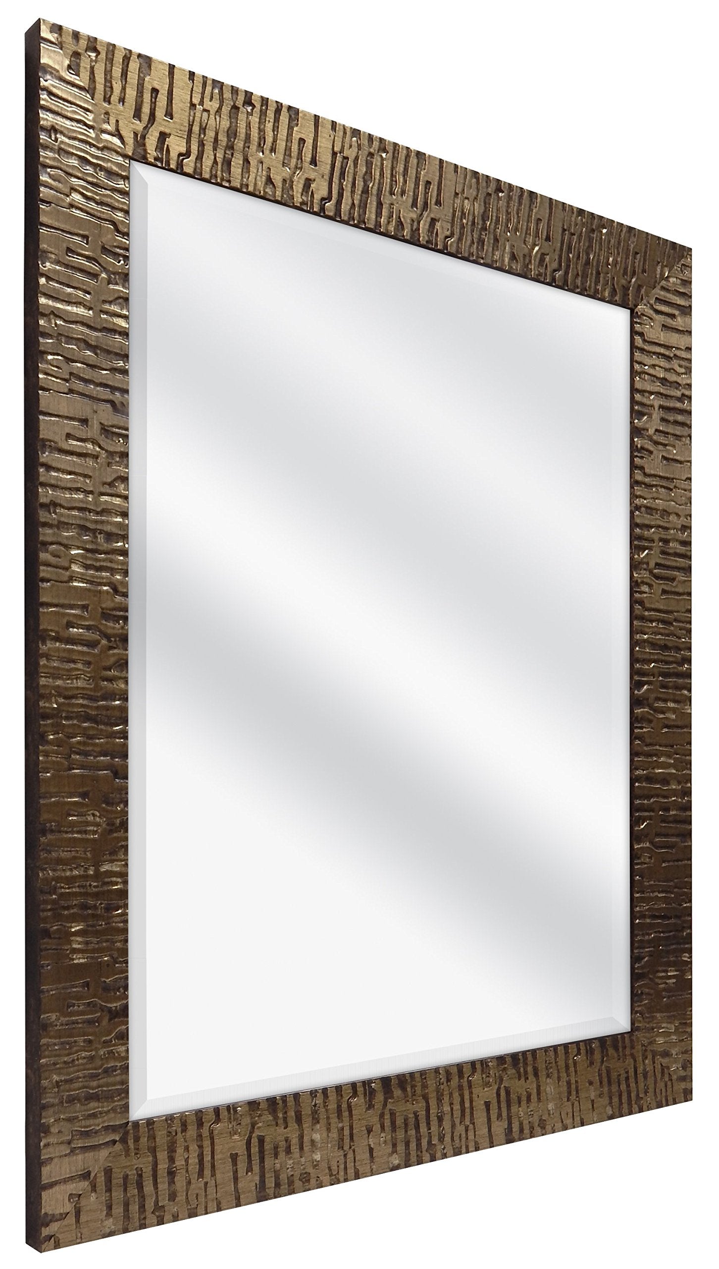 22x28 Inch Wall Mirror, 28x34 Inch Overall Size, Gold (47696)