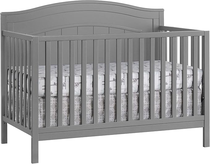 North Bay 4-in-1 Convertible Crib, Snow White, GreenGuard Gold Certified