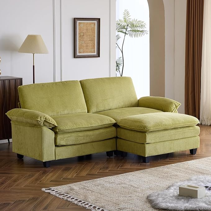 Sofa Modular Deep Seat Sofa Couch with Ottoman