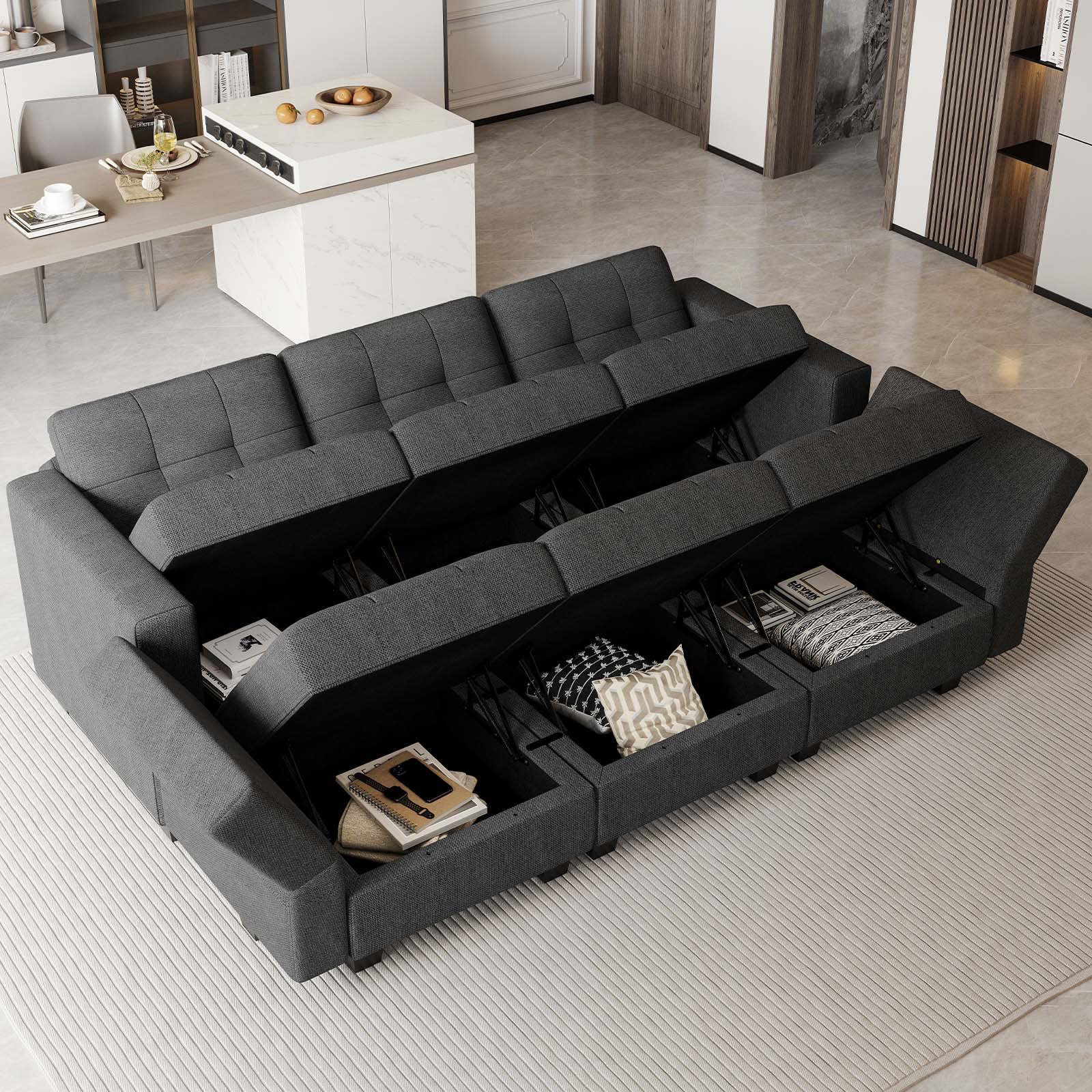 Modular Sectional Sofa with Storage Sectional Sleeper Couch Modular Sofa