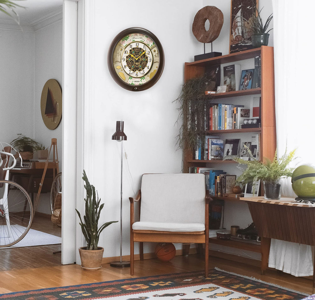 Melodies in Motion Wall Clock, Castle Windows