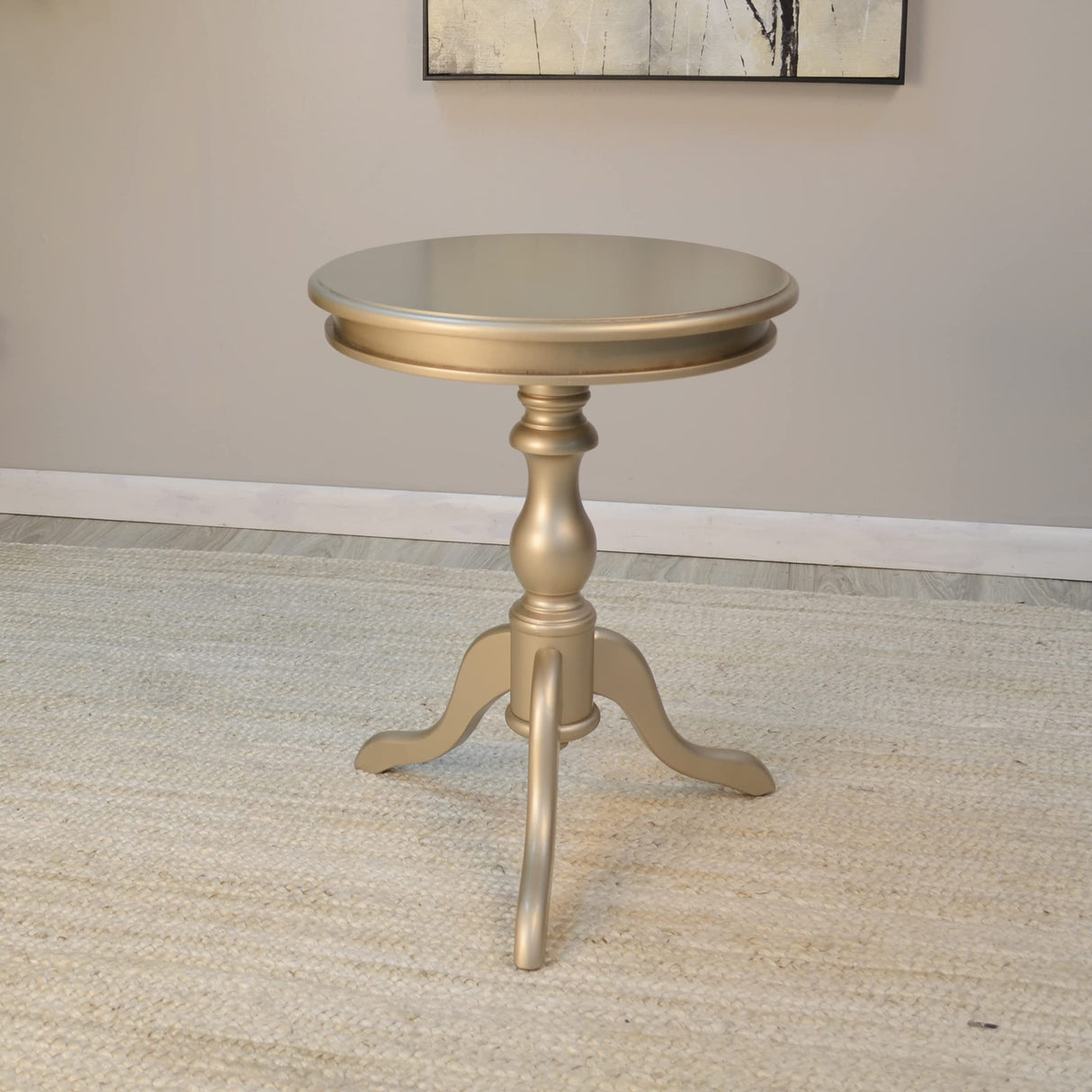19.5" Round Accent Side End Table for Living Room, Family Room, Entryway