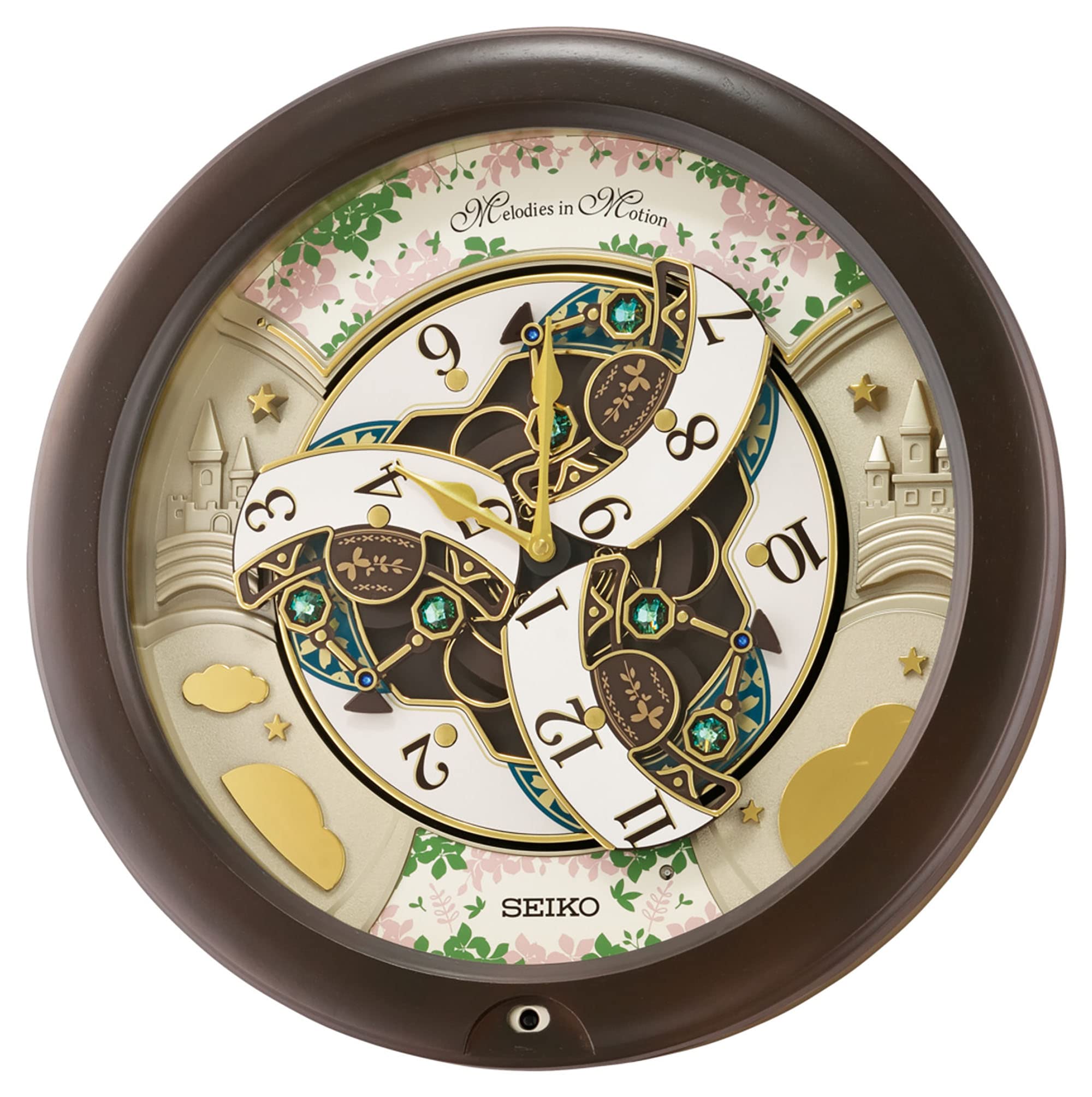 Melodies in Motion Wall Clock, Castle Windows