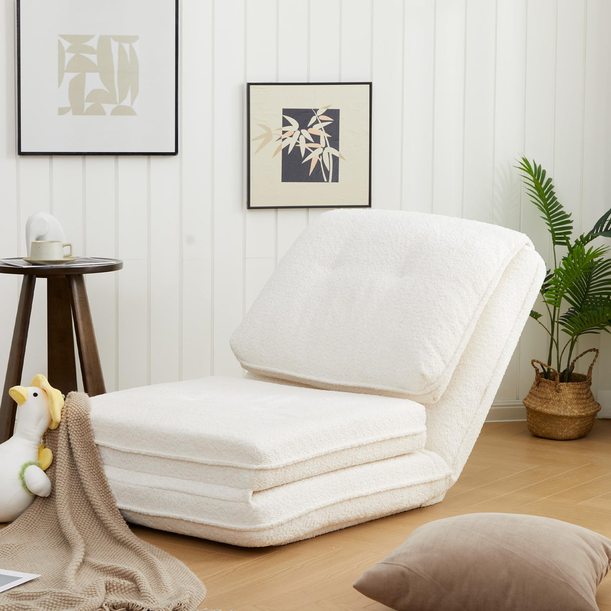 Tatami Lazy Sofa Bed, Cozy Human Dog Bed with 5 Adjustable Positions for Living Room