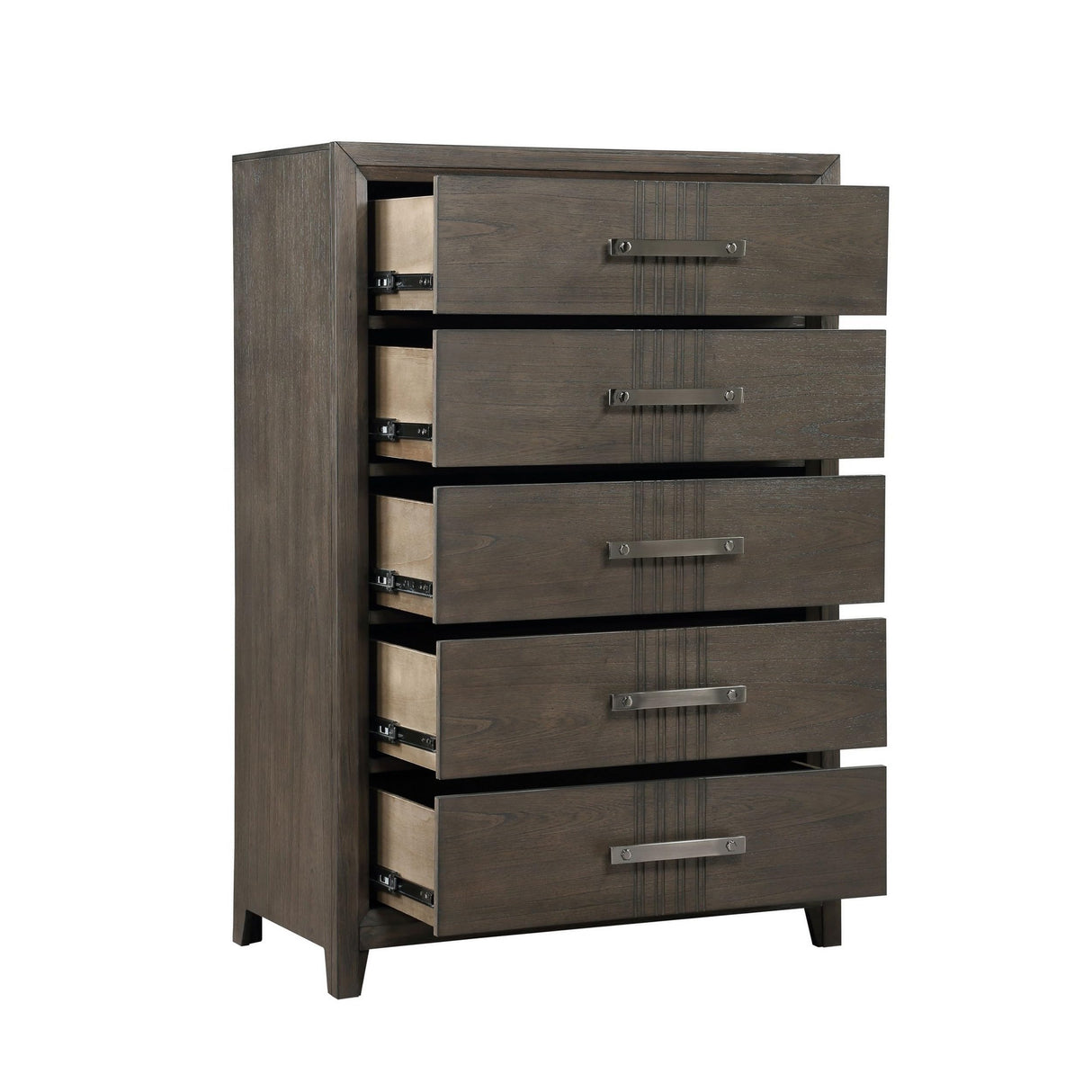 Brown Wali 51 Inch Tall Dresser Chest, 5 Drawer