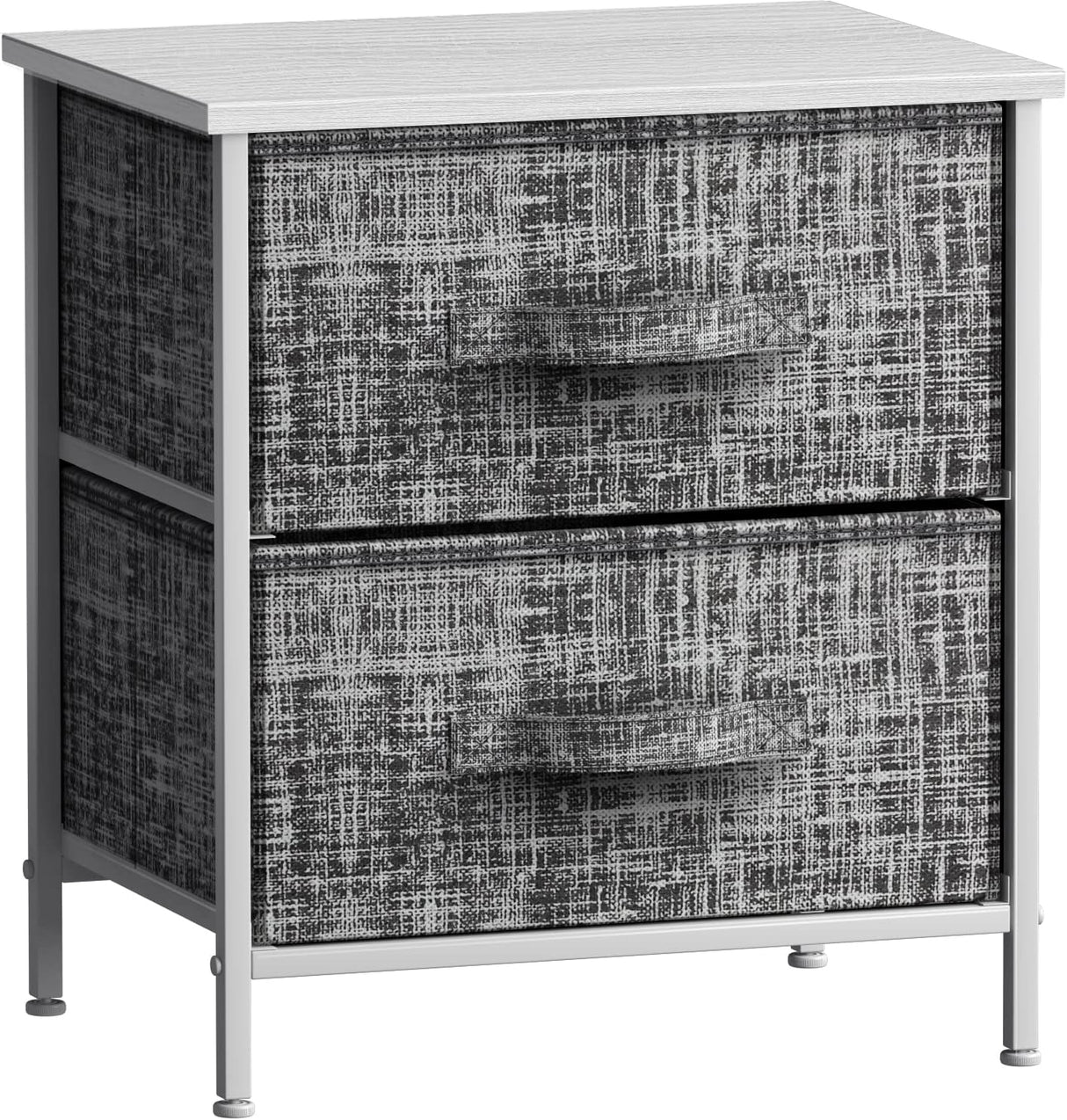 Nightstand with 2 Drawers - Bedside Furniture End Table Night Stand