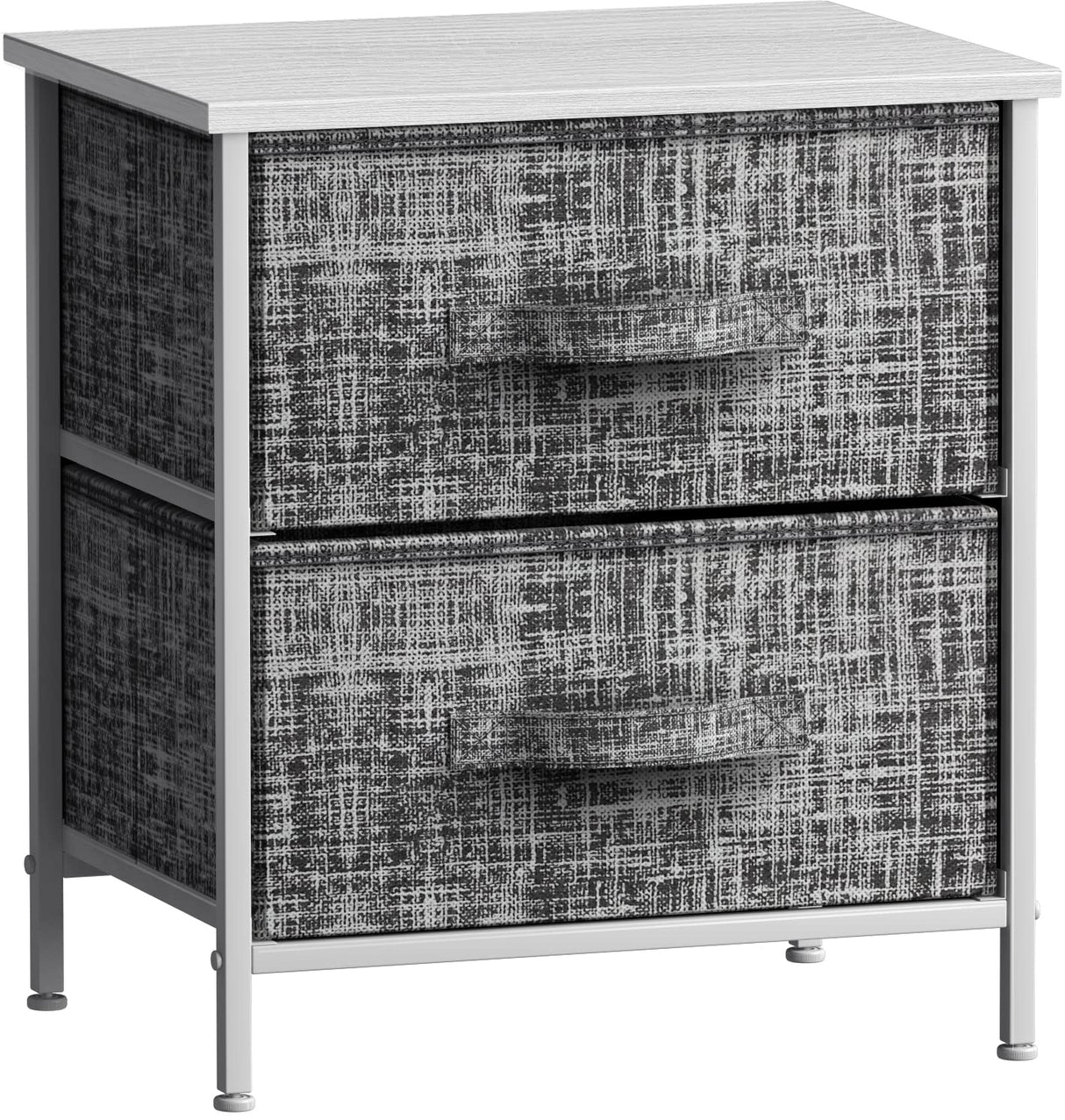 Nightstand with 2 Drawers - Bedside Furniture End Table Night Stand