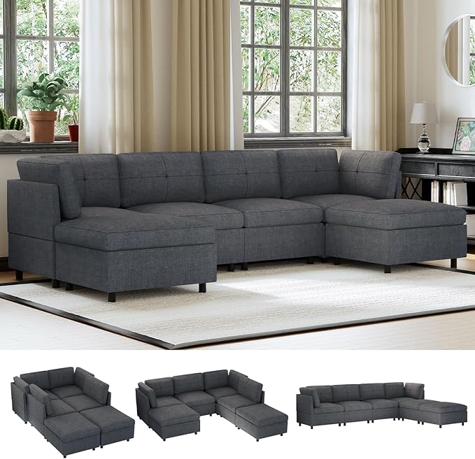 9 U Shape Sectional Sofa for Living Room