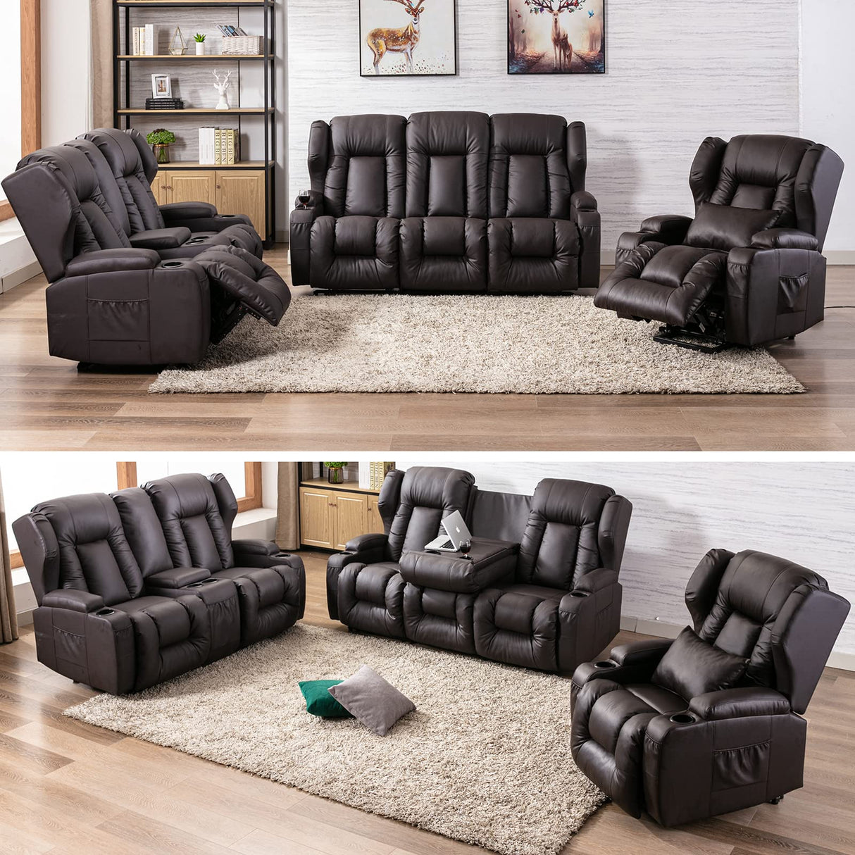RV Loveseat Recliner Sofa - RV Manual Recliner Loveseat