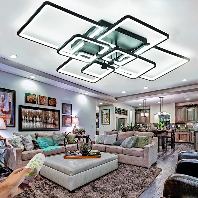 Modern Ceiling Light,41.7in Modern Led Ceiling Lights for Living Room Light