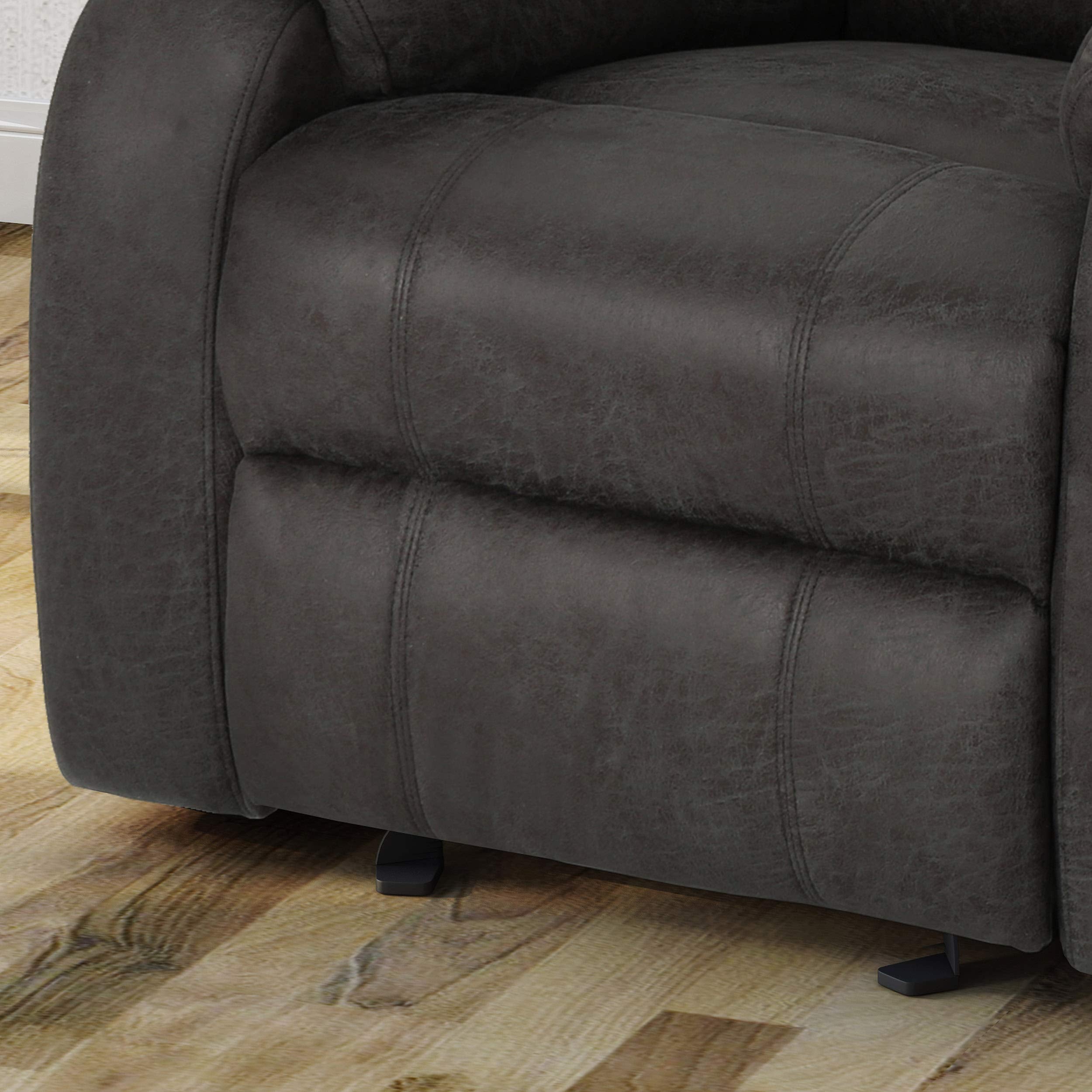 ComfyTide Tufted Recliner Accent Chair – Microfiber & Lever Recline