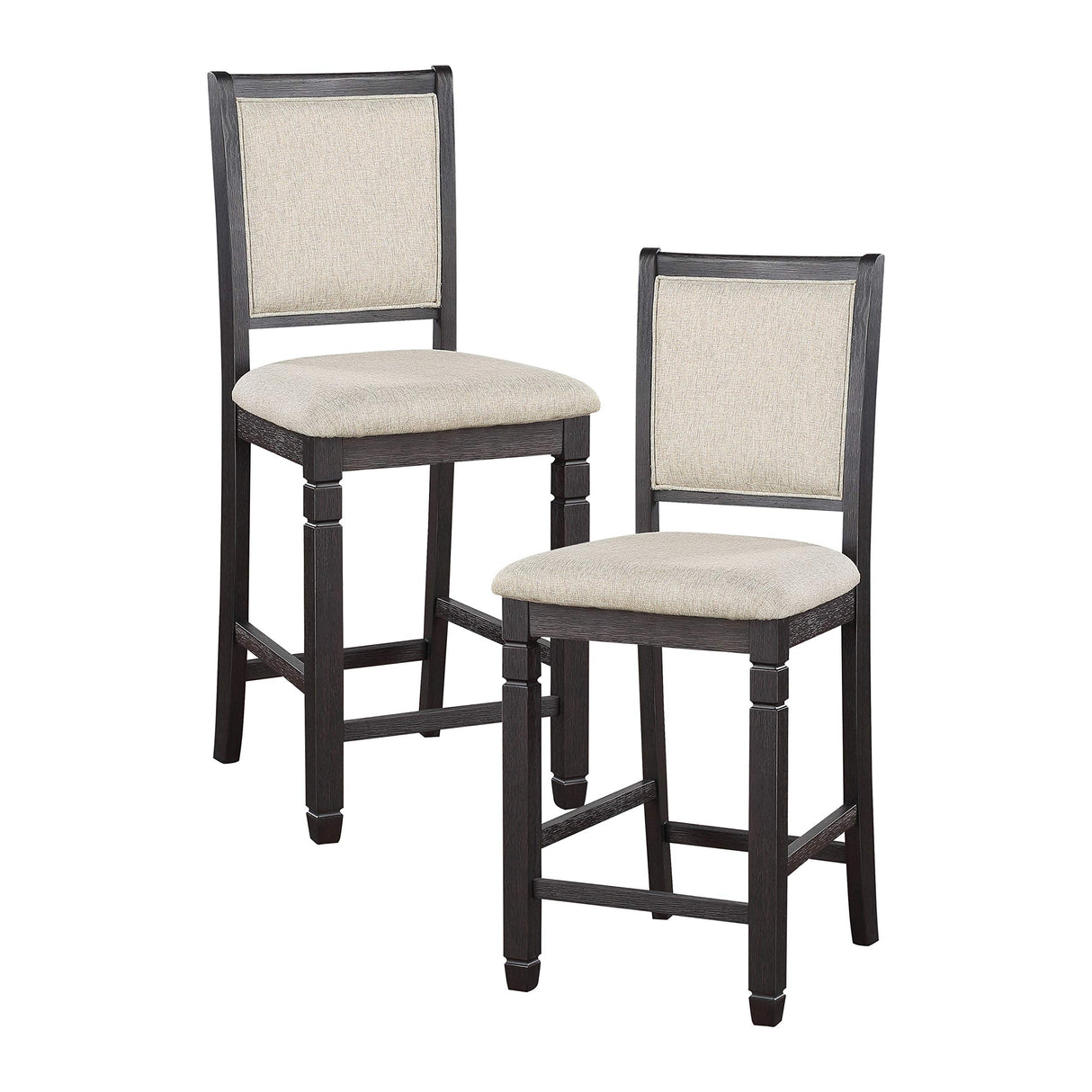 Counter Height Dining Set, Brown/Black