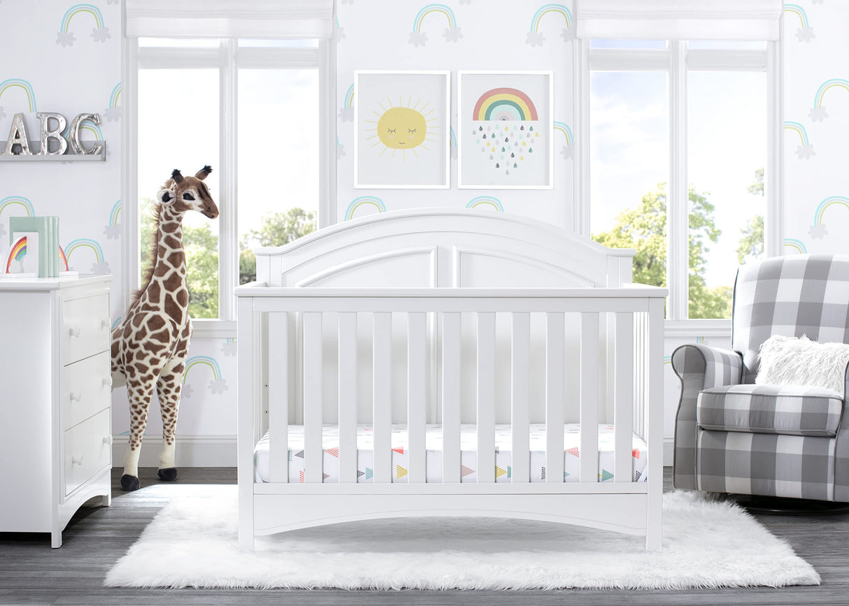 6-in-1 Convertible Crib - Greenguard Gold Certified, Bianca White