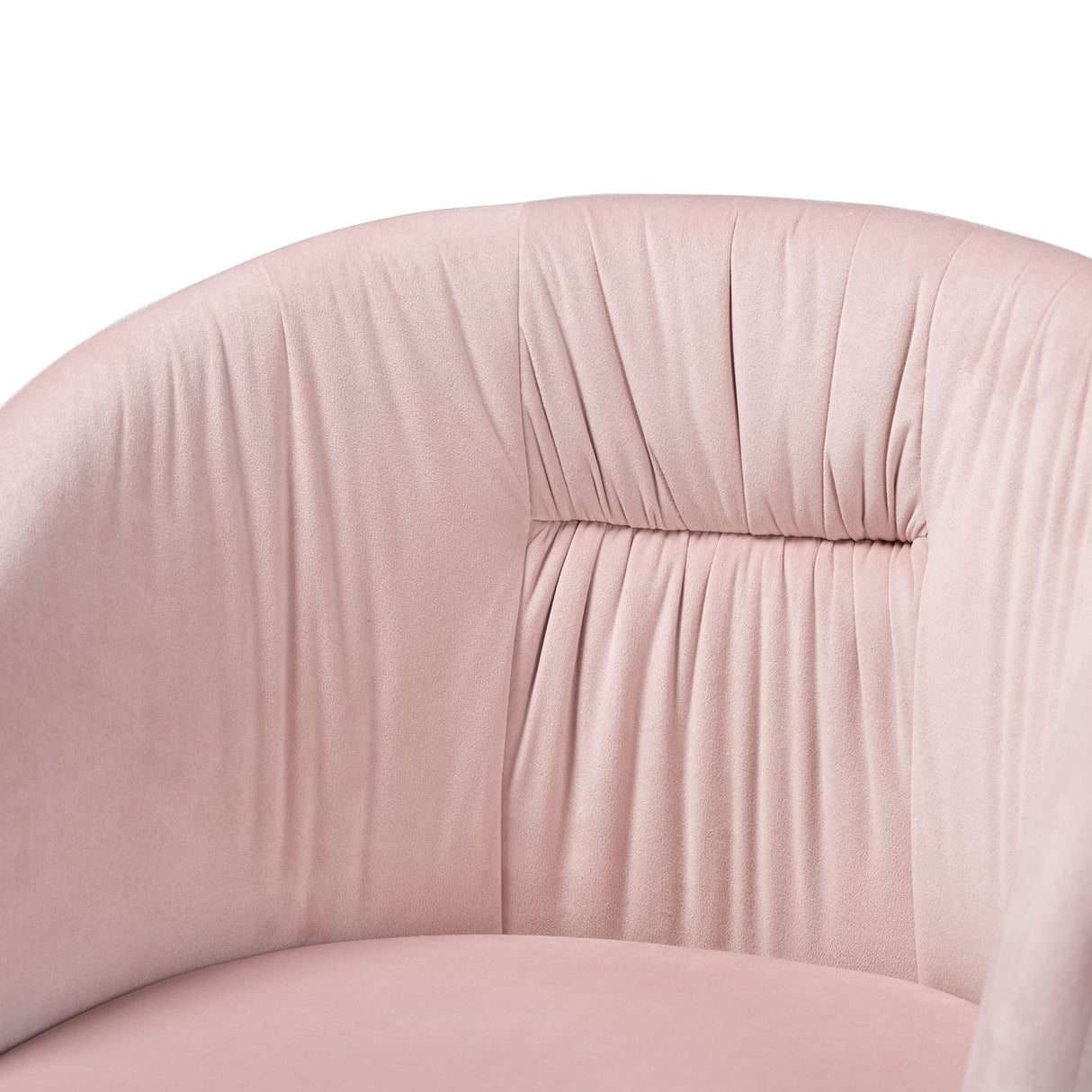 Office Chair, One Size, Blush Pink/Gold