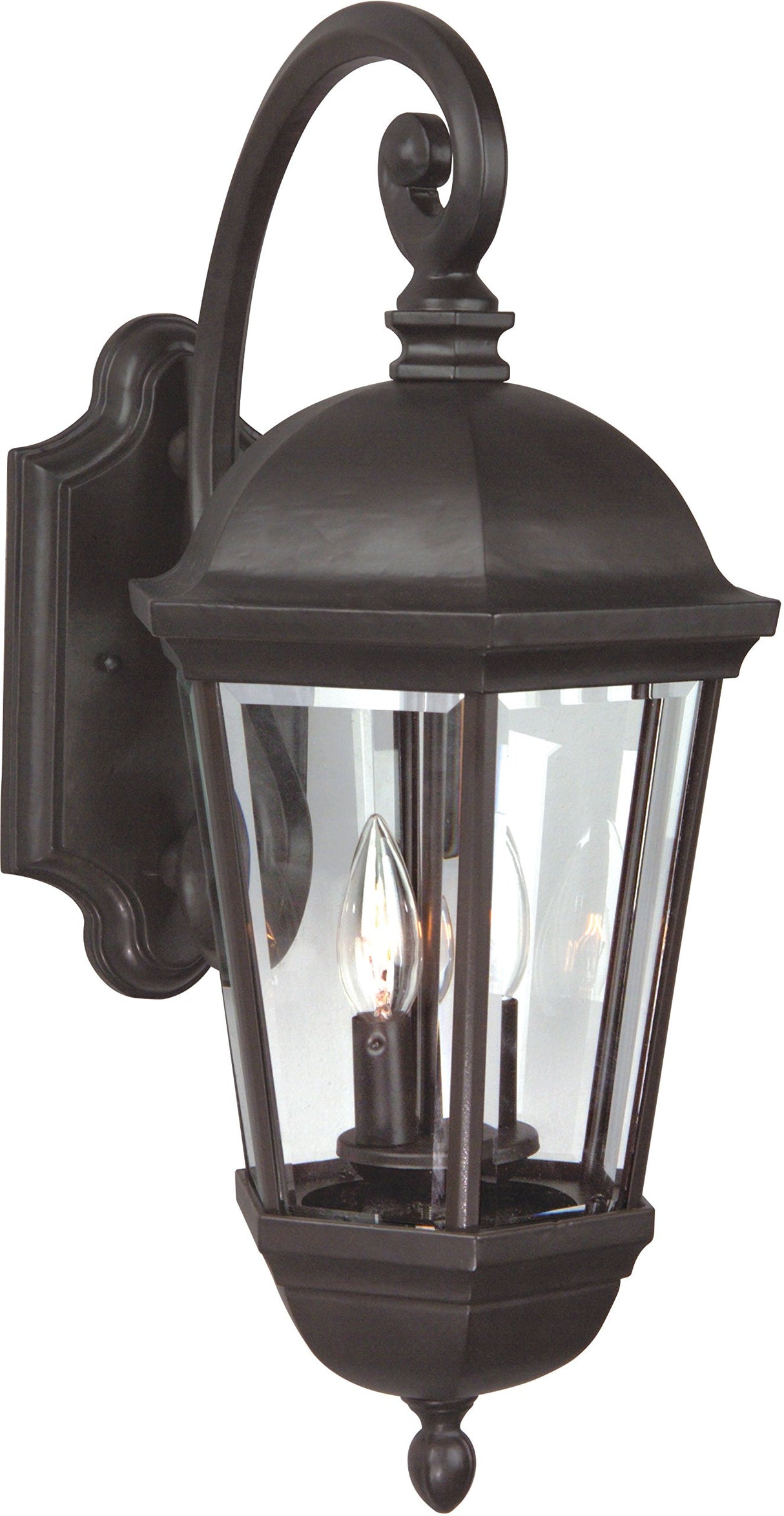 Outdoor Wall Mount Sconce Lighting, 3-Light, 180 Watts, Oiled Bronze (12" W x 26" H)