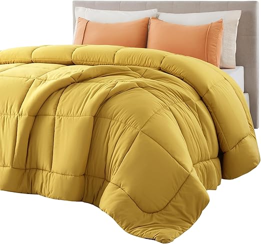 Comforter Duvet Insert - Quilted Comforters Queen Size, All Season Duvet