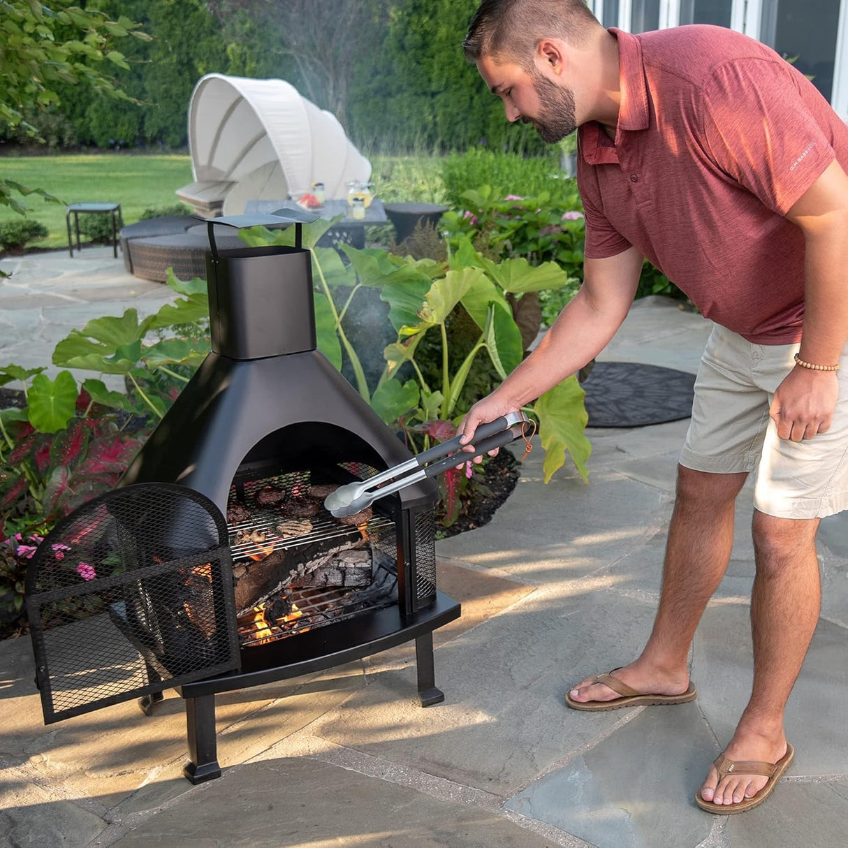 Endless Summer, Wood Burning Outdoor Fire House - Bircata