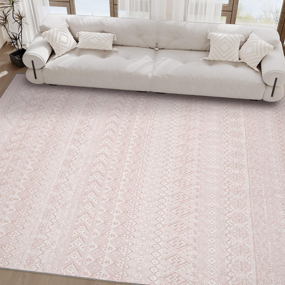Rugs for Living Room Rug Carpet 5x7 Machine Washable Rugs for Bedroom Dining Room