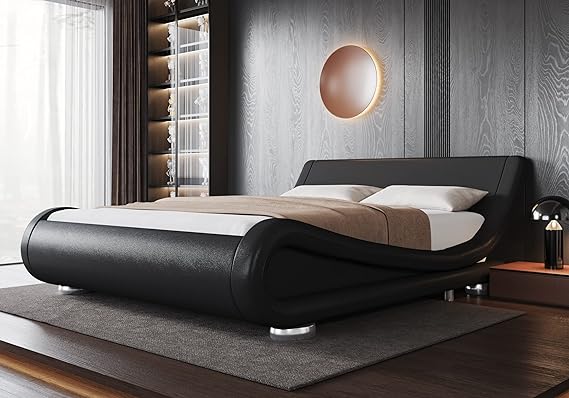 Queen Size Bed Frame with Ergonomic