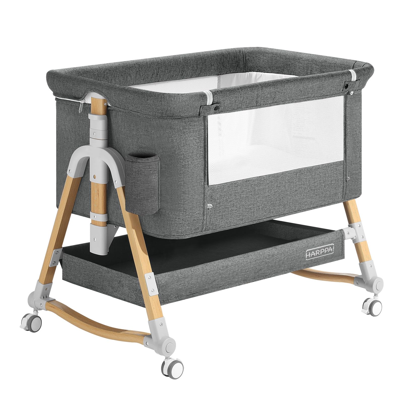 Cuddly Bassinet, 3 in 1 Baby Bassinet Bedside Sleeper, Bedside Crib with Mattress