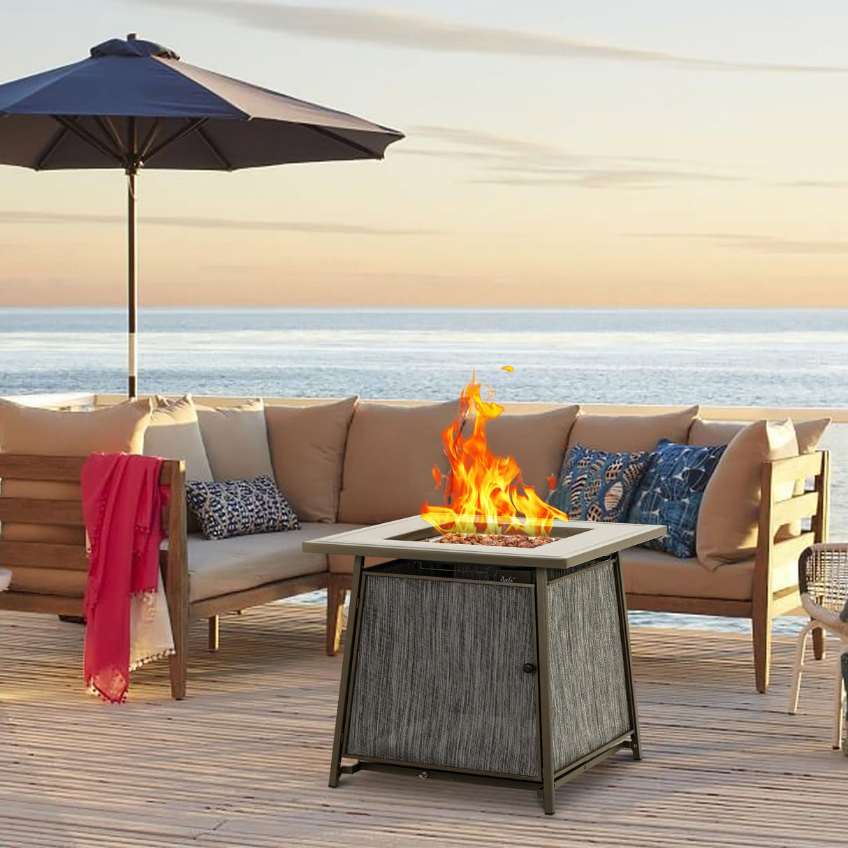 50,000 BTU Propane Fire Pit Outdoor - Bircata