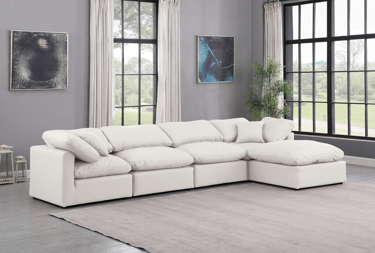 146Cream-Sec5A Indulge Collection Modern | Contemporary Modular Sectional