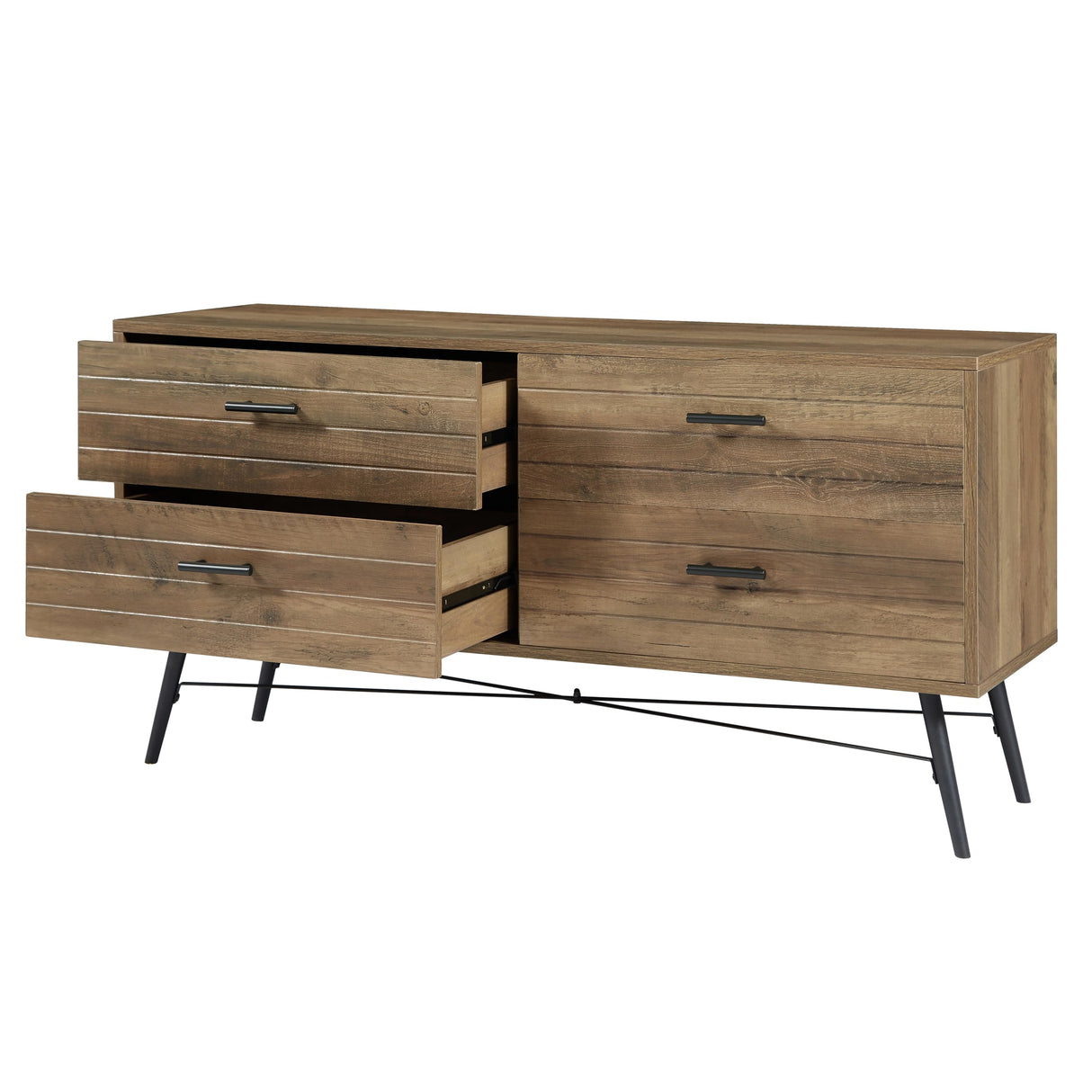 4-Drawer Chest, Functional Dresser for Bedroom and Living Room