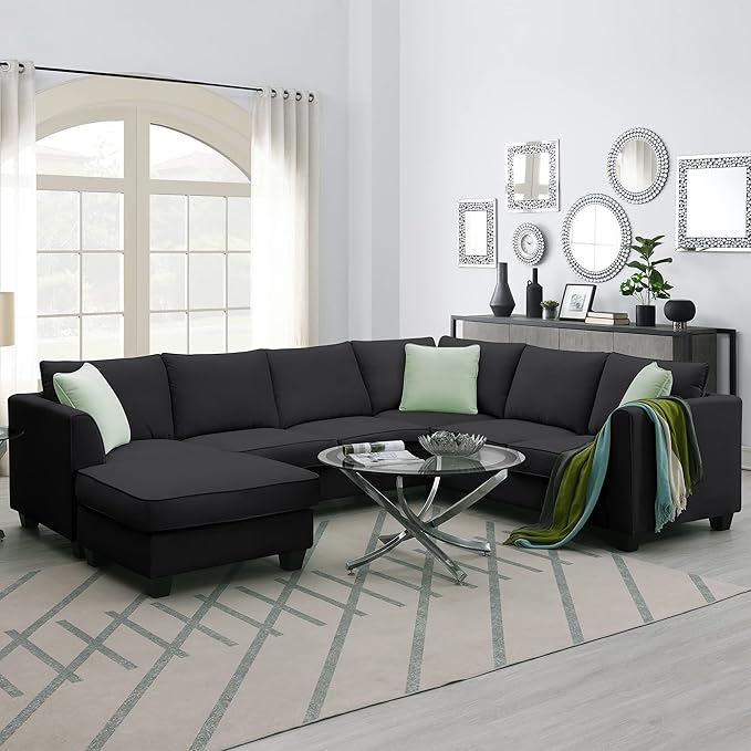 Couches for Living Room 2-Piece Modern Couch with Right Chaise Sectional