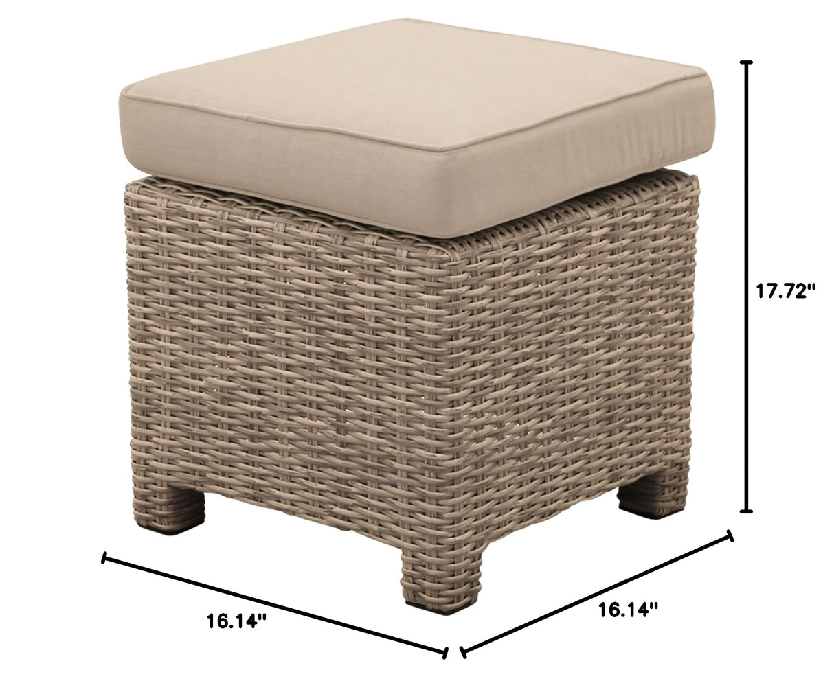 Courtyard Casual Capri Ottoman Solution Dyed Acrylic with EverBloc DWR Treatment