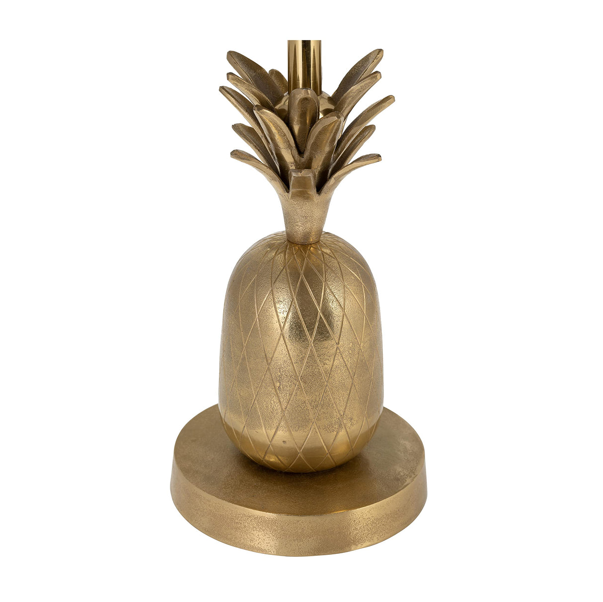 24"H Pineapple Gold Metal Side Accent Table for Your Living Room or Entryway