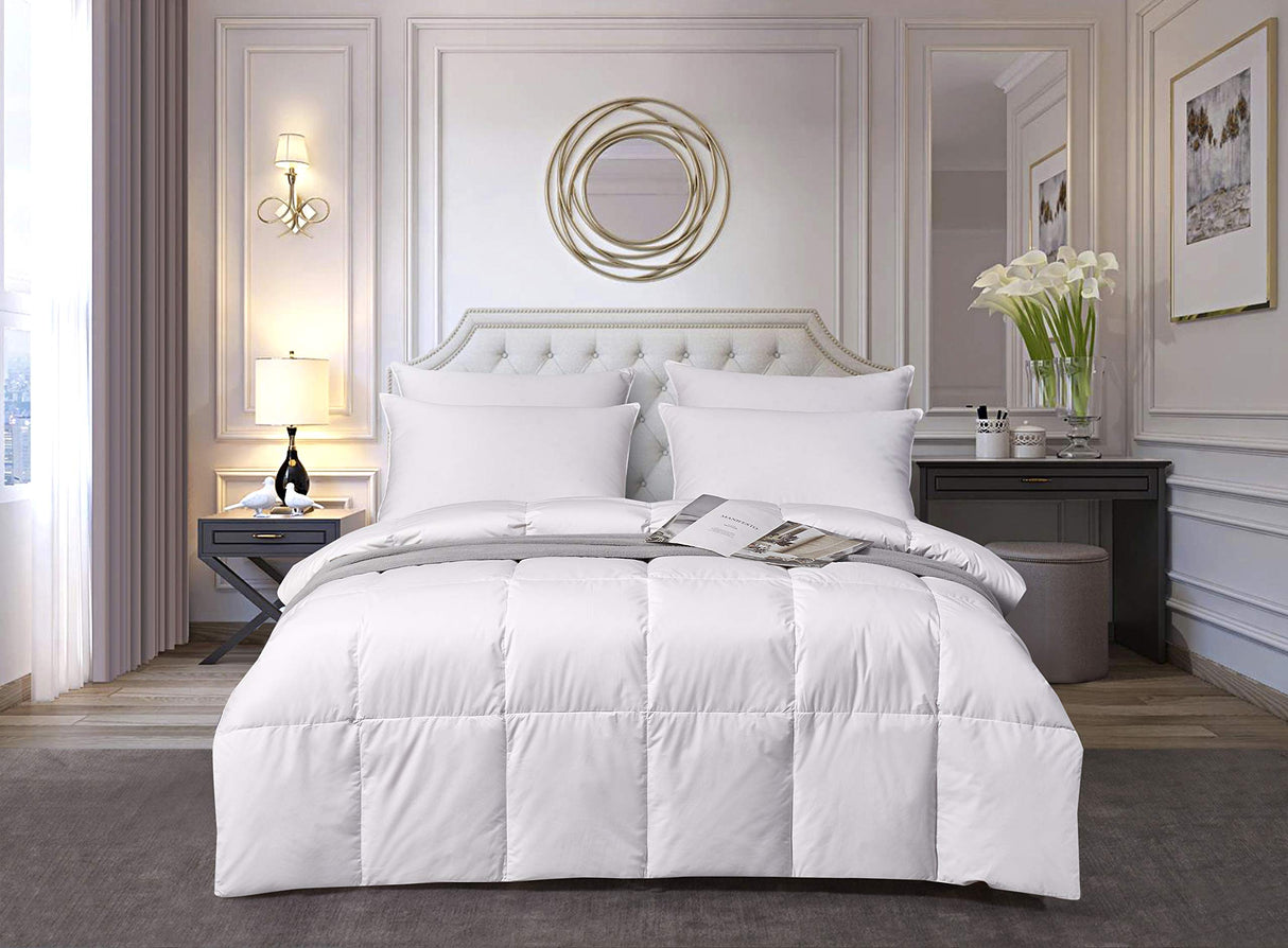 Extra Warmth White Down Fiber Comforters, Full/Queen