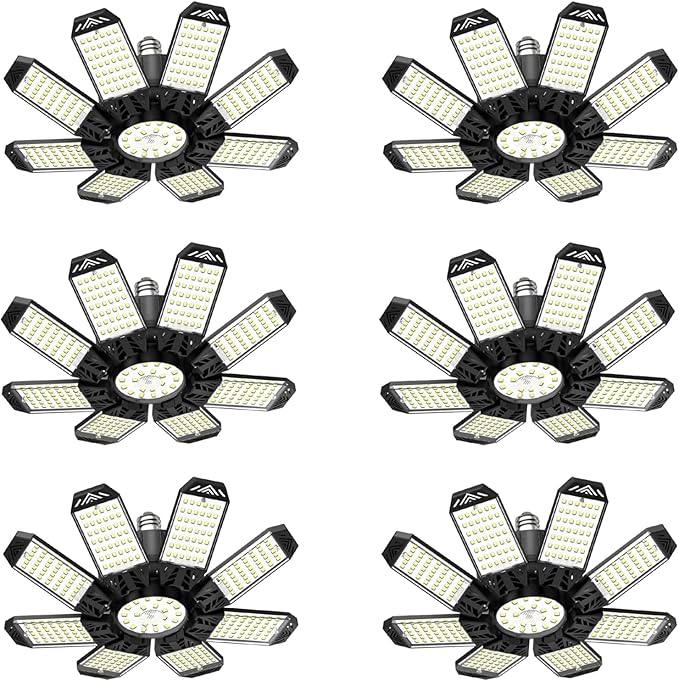 Garage Light - 2 Pack 260W 26000LM Garage Lights Ceiling LED