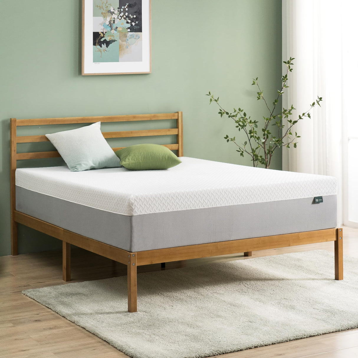 12 Inch Green Tea Essential Memory Foam Mattress Queen,