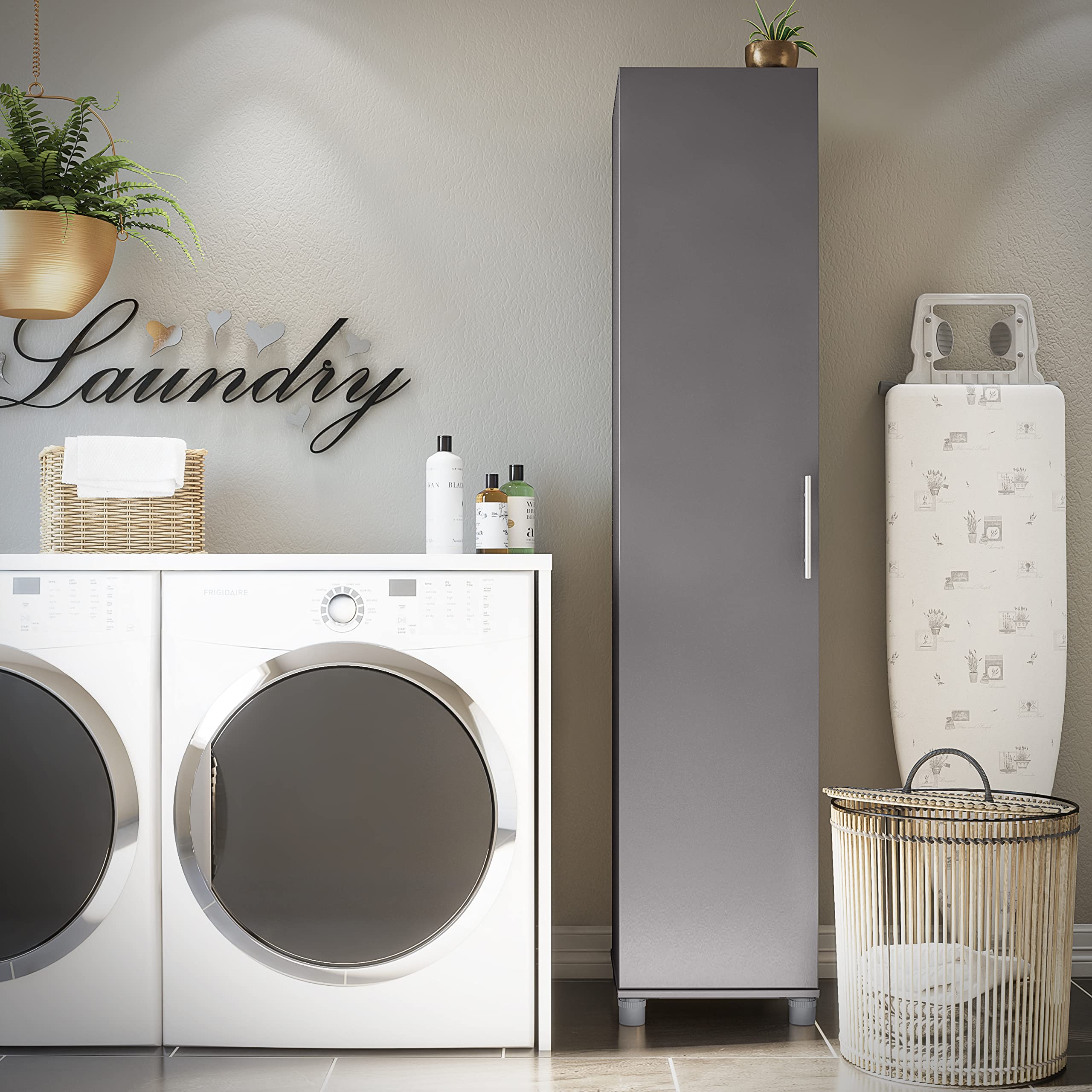 Evolution Camberly 16" Utility Storage Cabinet, Graphite Gray