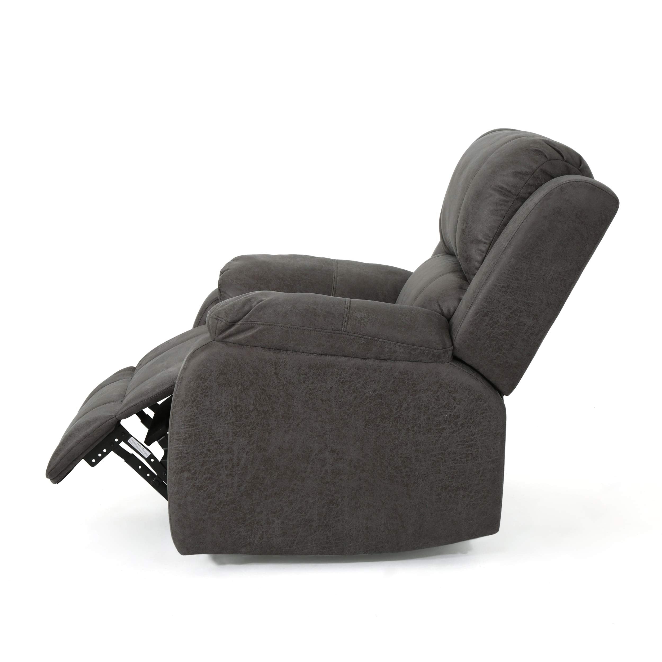 ComfyTide Tufted Recliner Accent Chair – Microfiber & Lever Recline