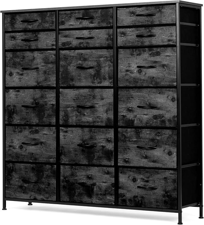 18 Drawer Dresser for Bedroom, 47.5 Inch Tall Chest of Dresser